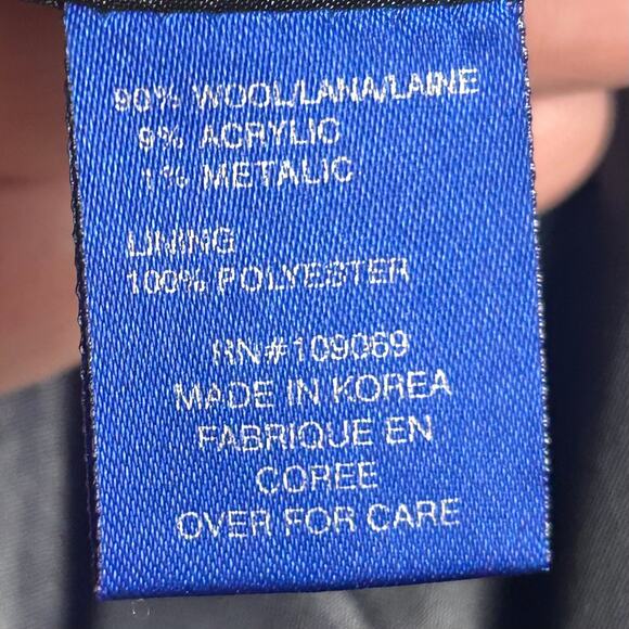 Liliu Jacket blazer Size 6 tweed plaid houndstooth high neck retro old money - Picture 4 of 16